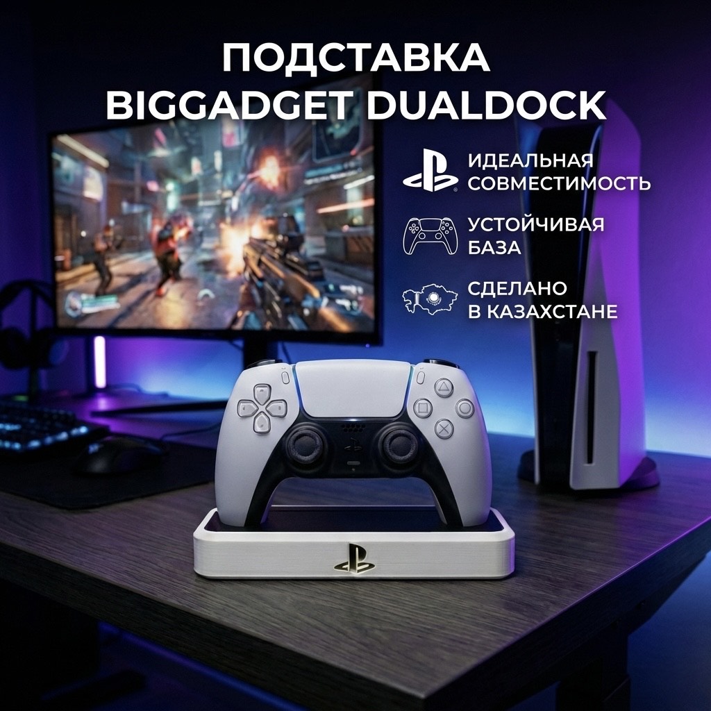 Подставка Biggadget DualDocks (Белый/Черный)